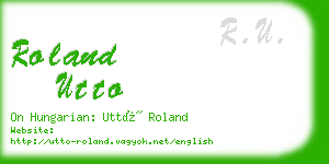 roland utto business card